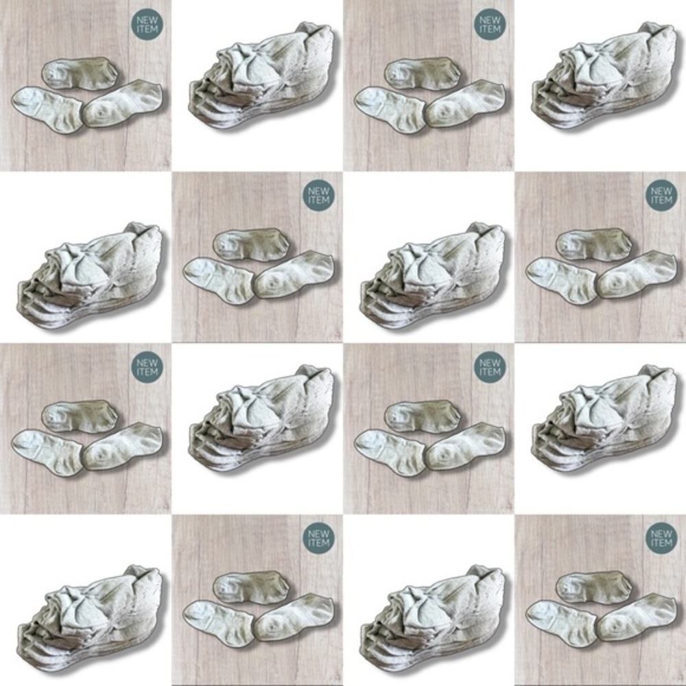 SALE! 60Pack NEW Men's Light Grey Ankle Socks (One Size / Unisex)